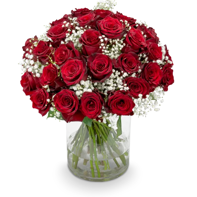 Bouquet of red roses